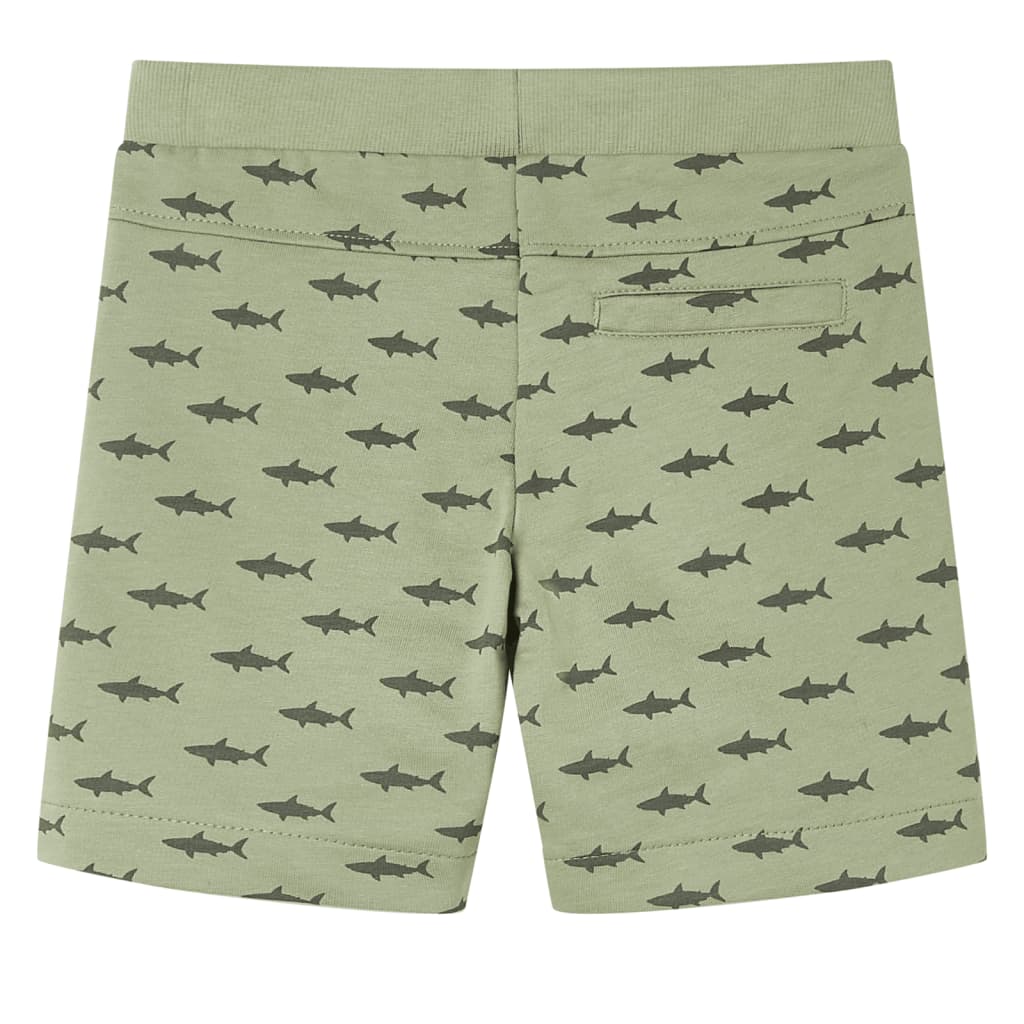 VidaXL Børneshorts med snøre 140 lys khaki