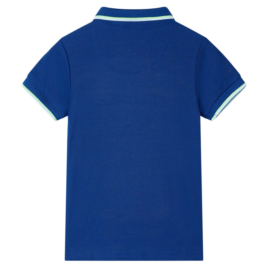 VidaXL børne poloshirt 104 mørkeblå