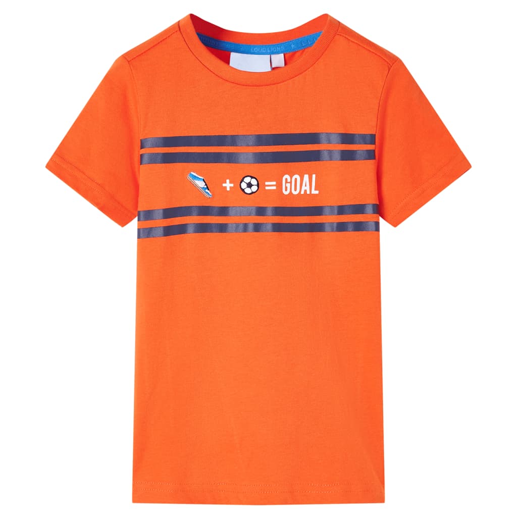 VidaXL børneskjorte 116 mørk orange