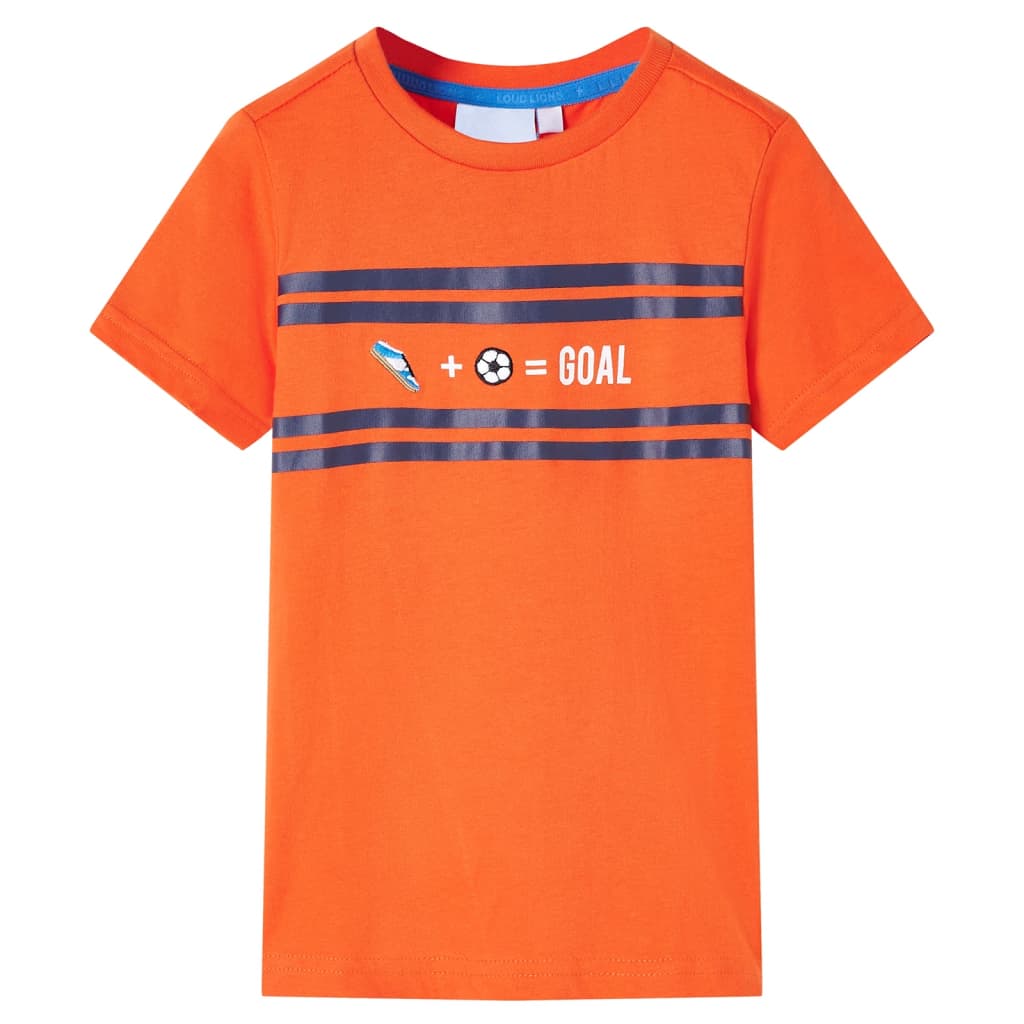 VidaXL børneskjorte 140 mørk orange
