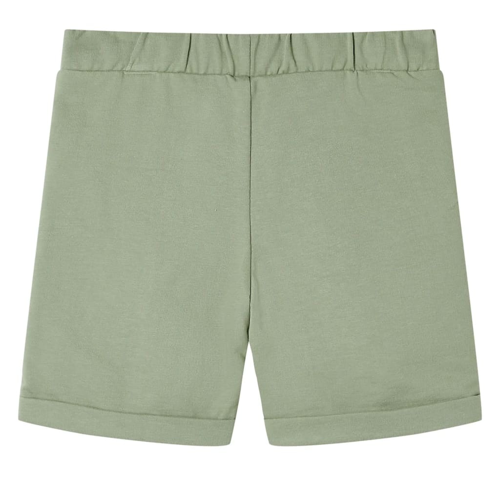 VidaXL Børneshorts med snøre 128 lys khaki