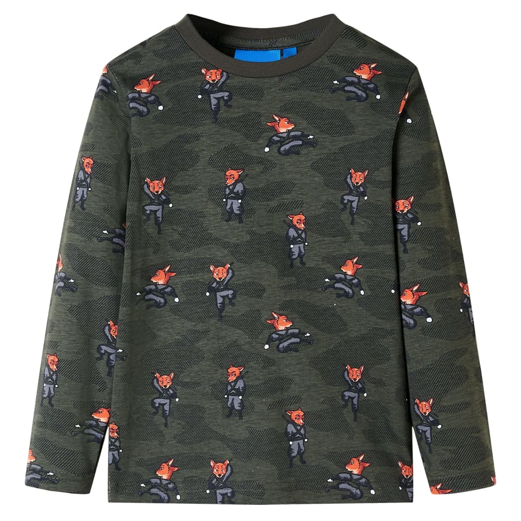 Vidaxl børnepyjamas med lange ærmer 140 khaki