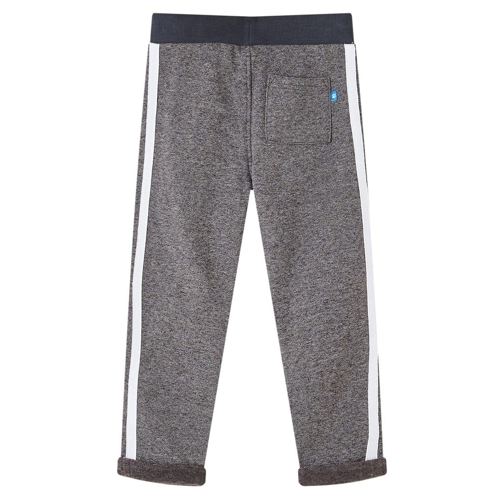 VidaXL Children's jogging pants 128 dark gray melange
