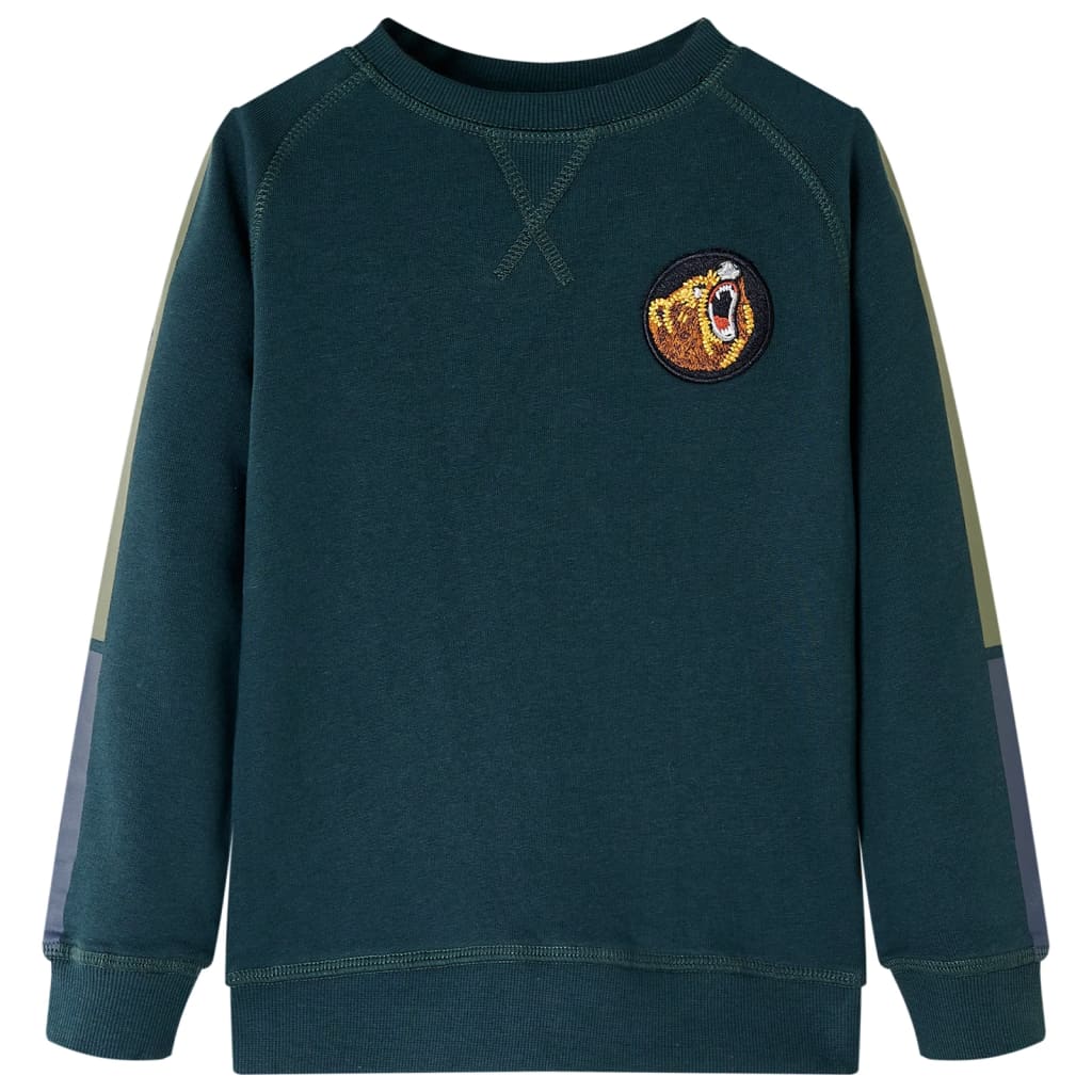 VidaXL børnetrøje 116 mosgrøn