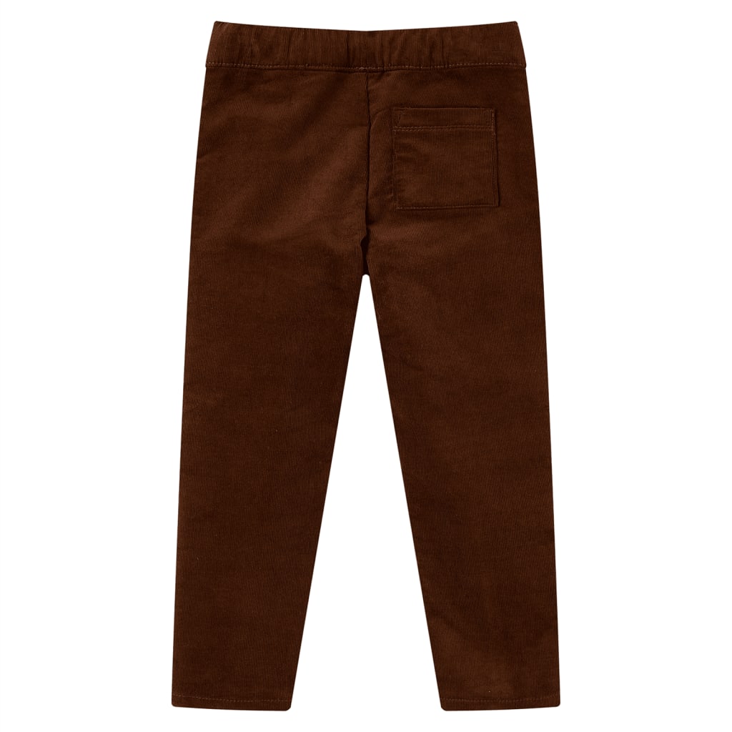 VidaXL børnebukser 128 cognac farvet