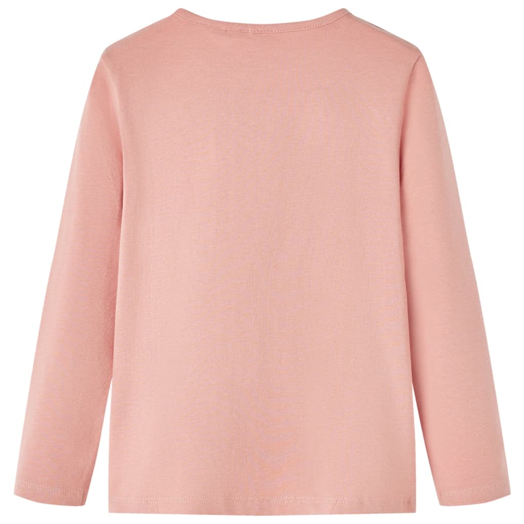 VidaXL børneskjorte med lange ærmer 140 lys pink