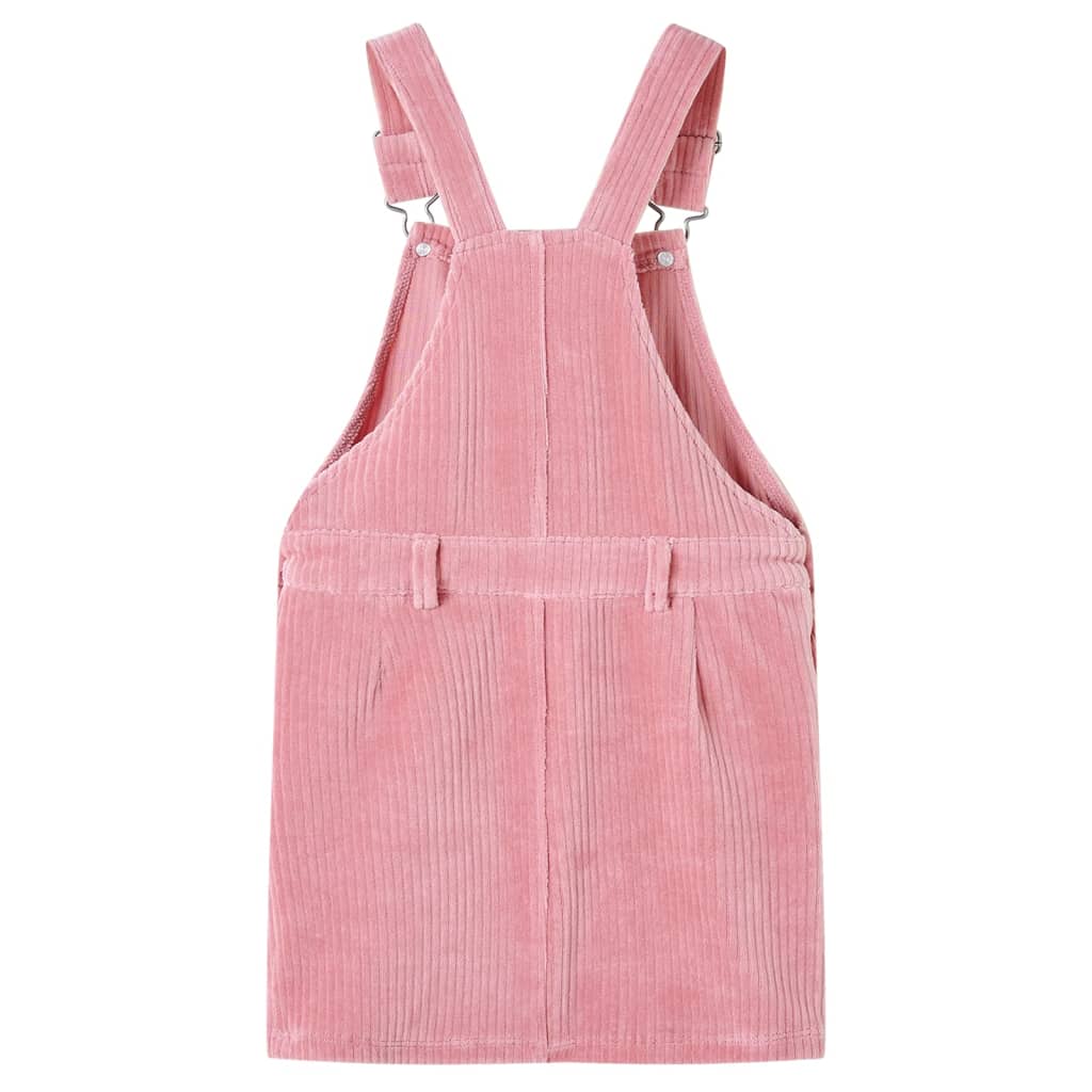 VidaXL børnehavekjole 92 fløjl lys pink