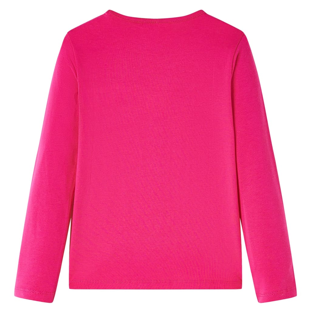 VidaXL Børneskjorte med lange ærmer 92 lys pink