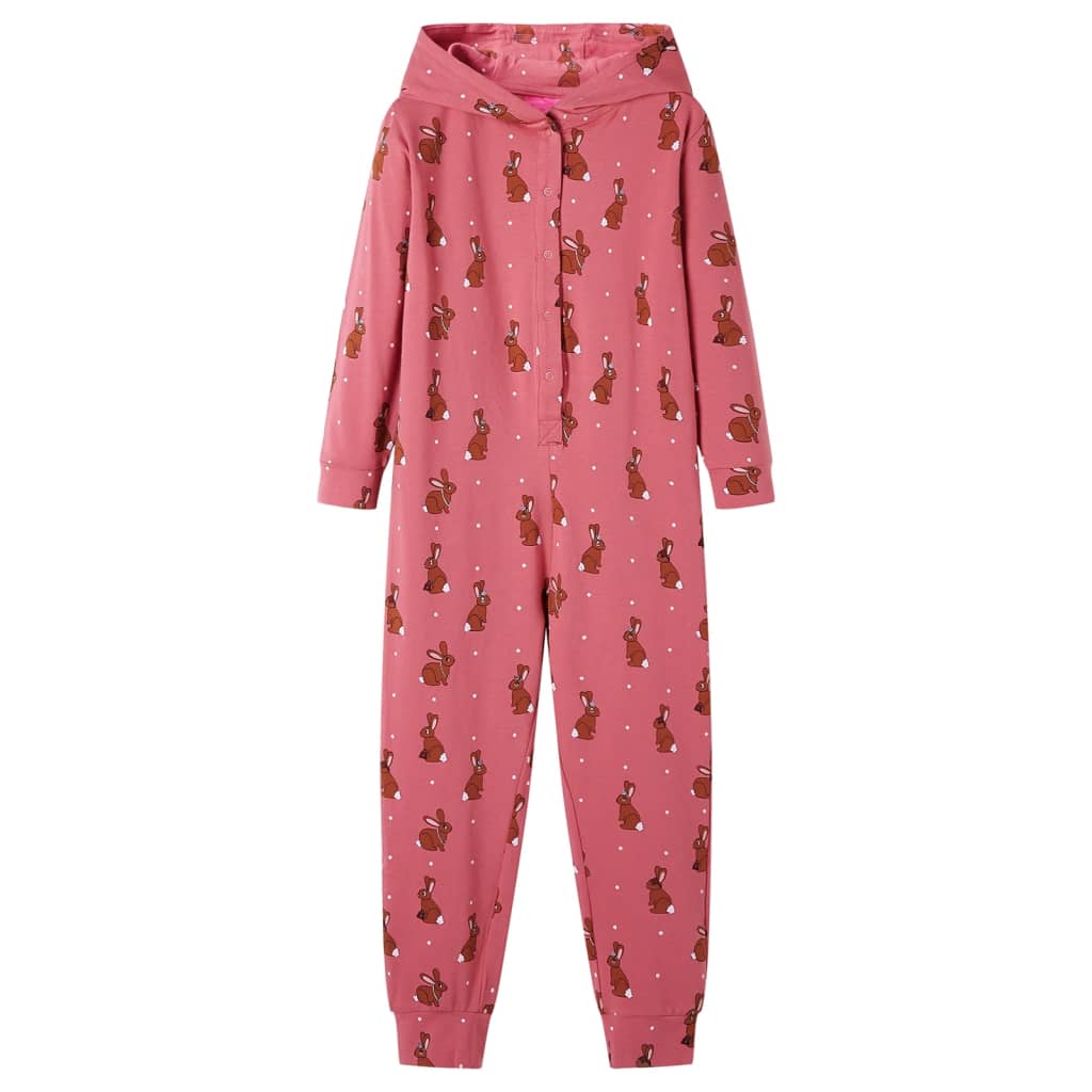 VidaXL Børne-body med hætte 116 old pink