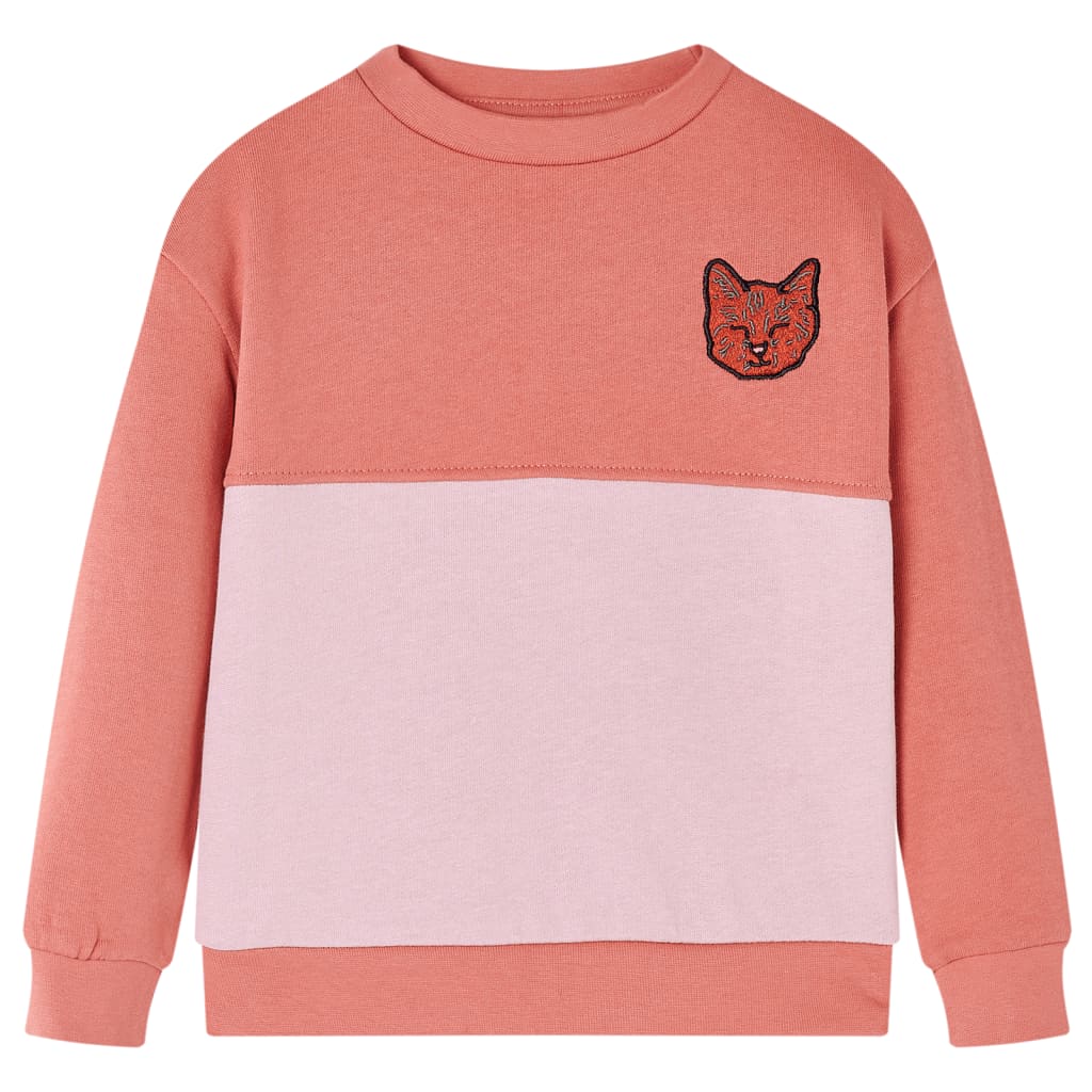 VidaXL børnetrøje blokdesign 116 pink