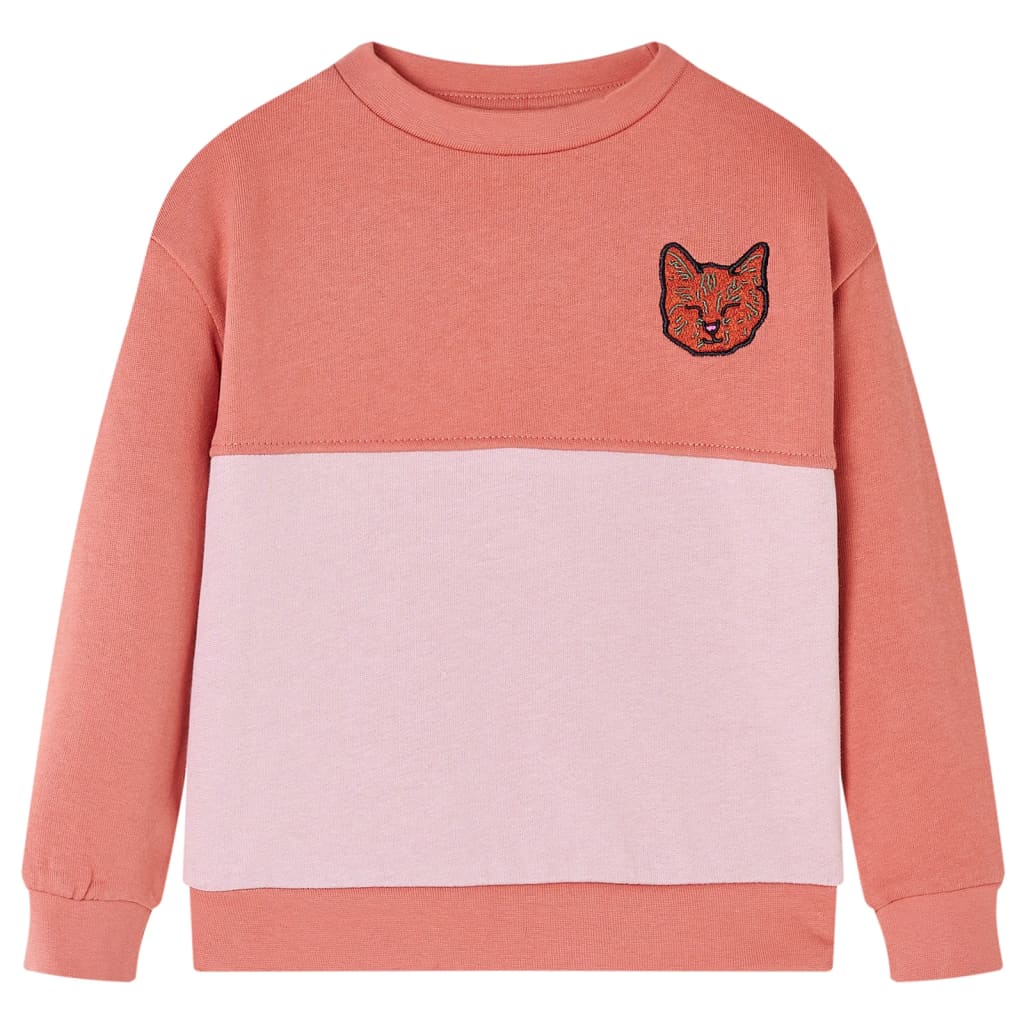 VidaXL børnetrøje blokdesign 128 pink