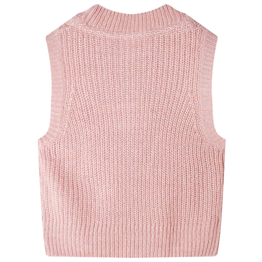 Vidaxl børnespencer strikket 128 lys pink