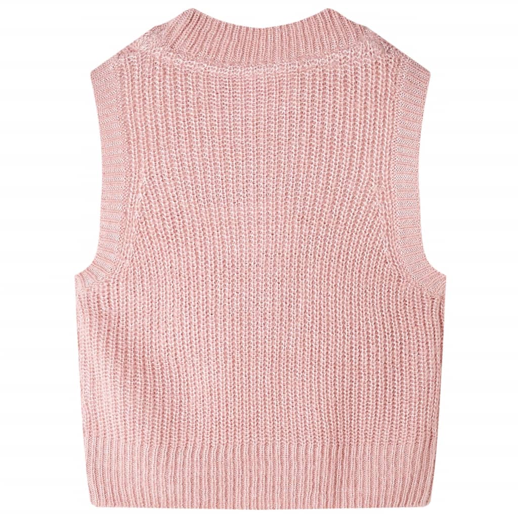 VidaXL Børnespencer strikket 140 lys pink