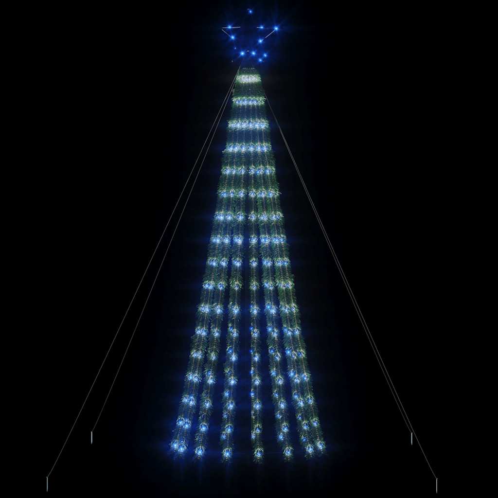 Vidaxxl LED juletræ 275 LEDs 180 cm blå