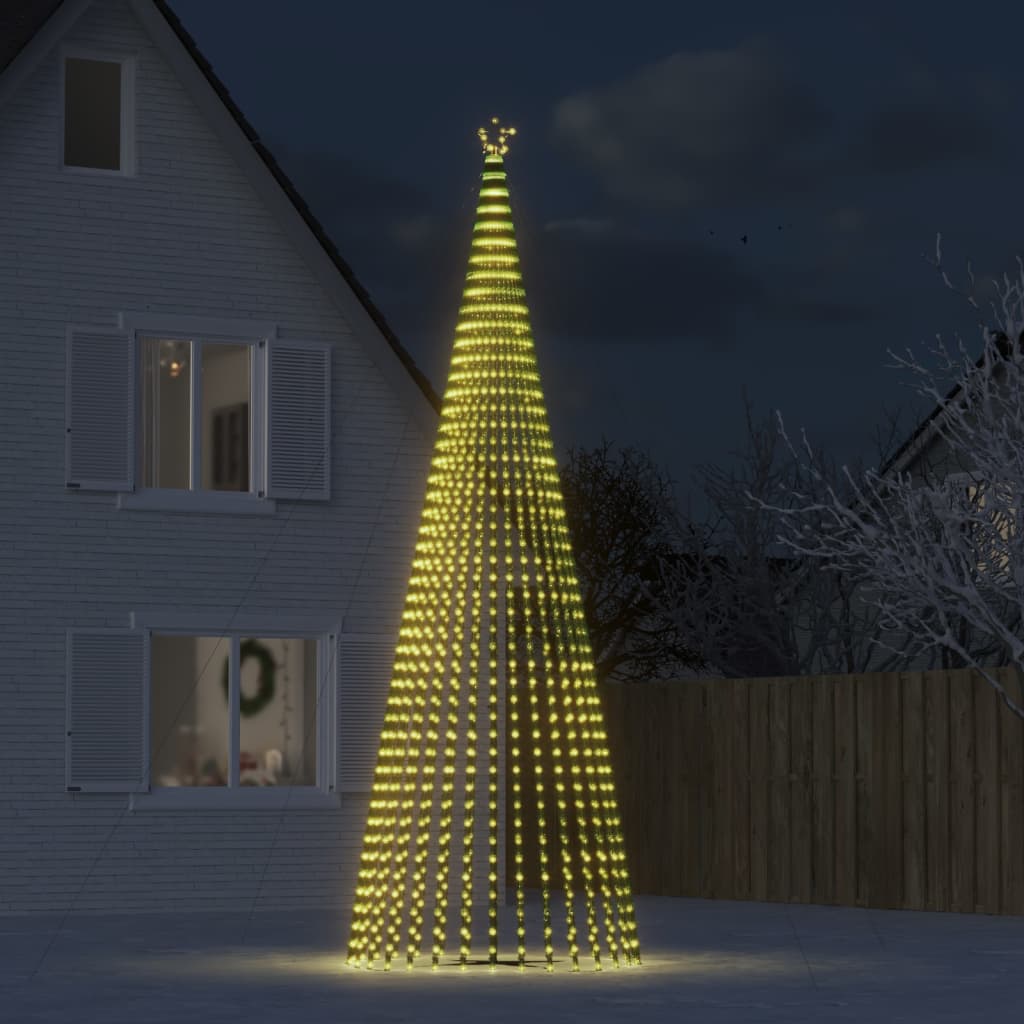 Vidaxxl LED juletræ 1544 LEDs 500 cm varm hvid