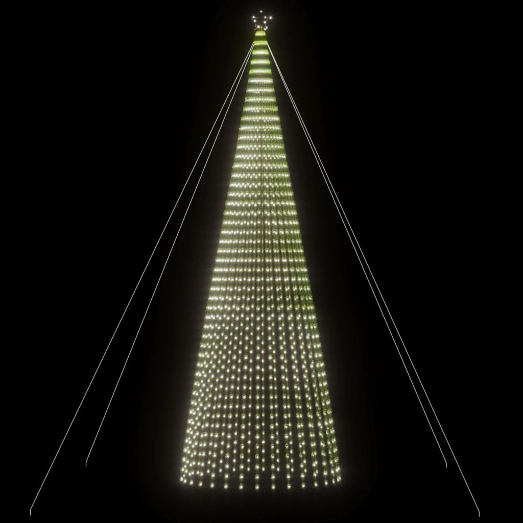 Vidaxxl LED juletræ 1544 LEDs 500 cm kold hvid
