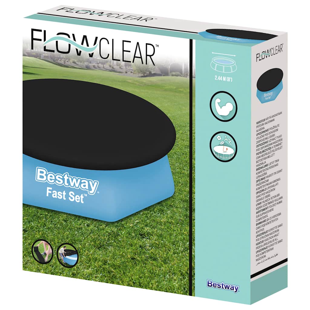 Bestway flowclear poolovertræk hurtigt sæt 240 cm