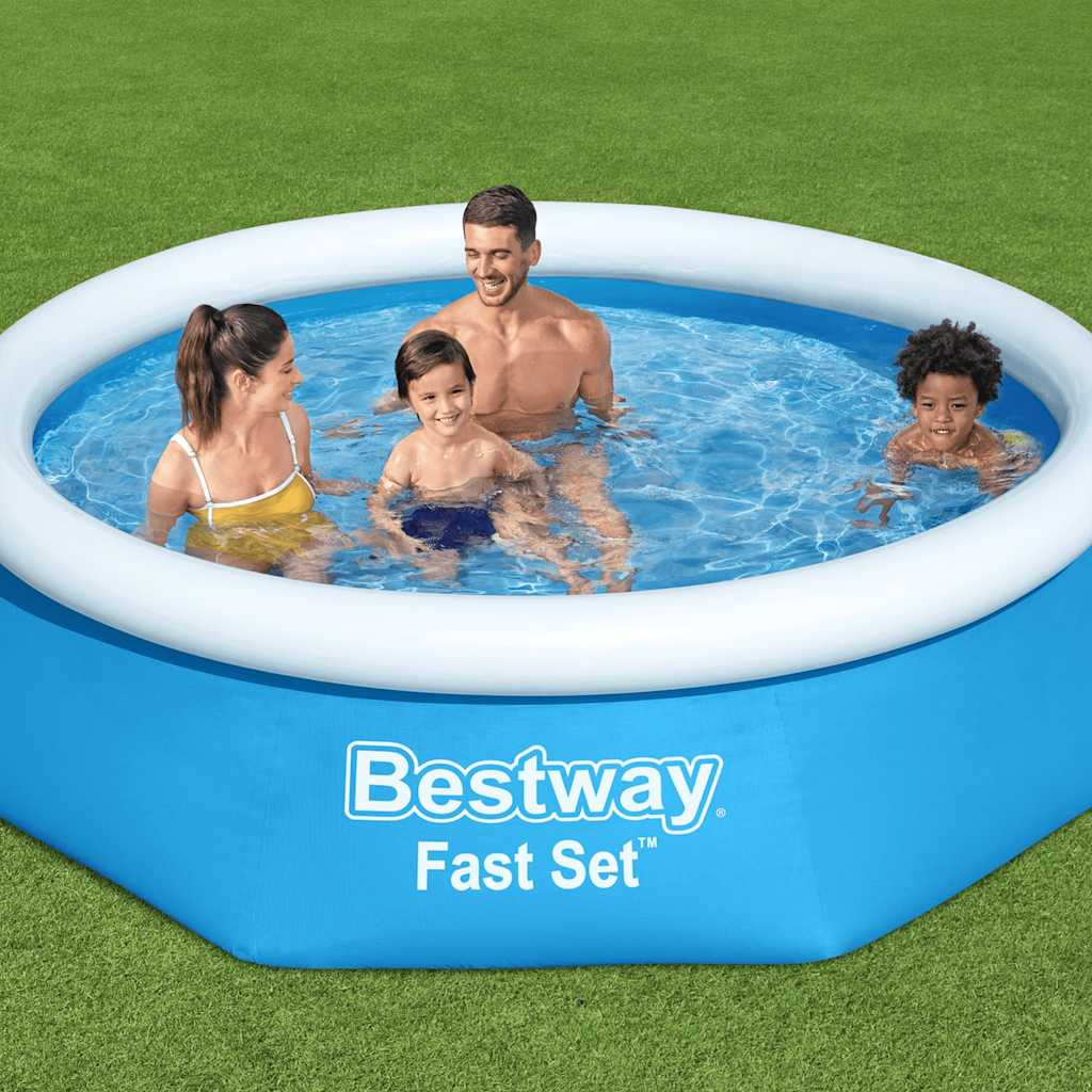 Bestway hurtigsæt swimmingpool oppustelig rund 244x66 cm