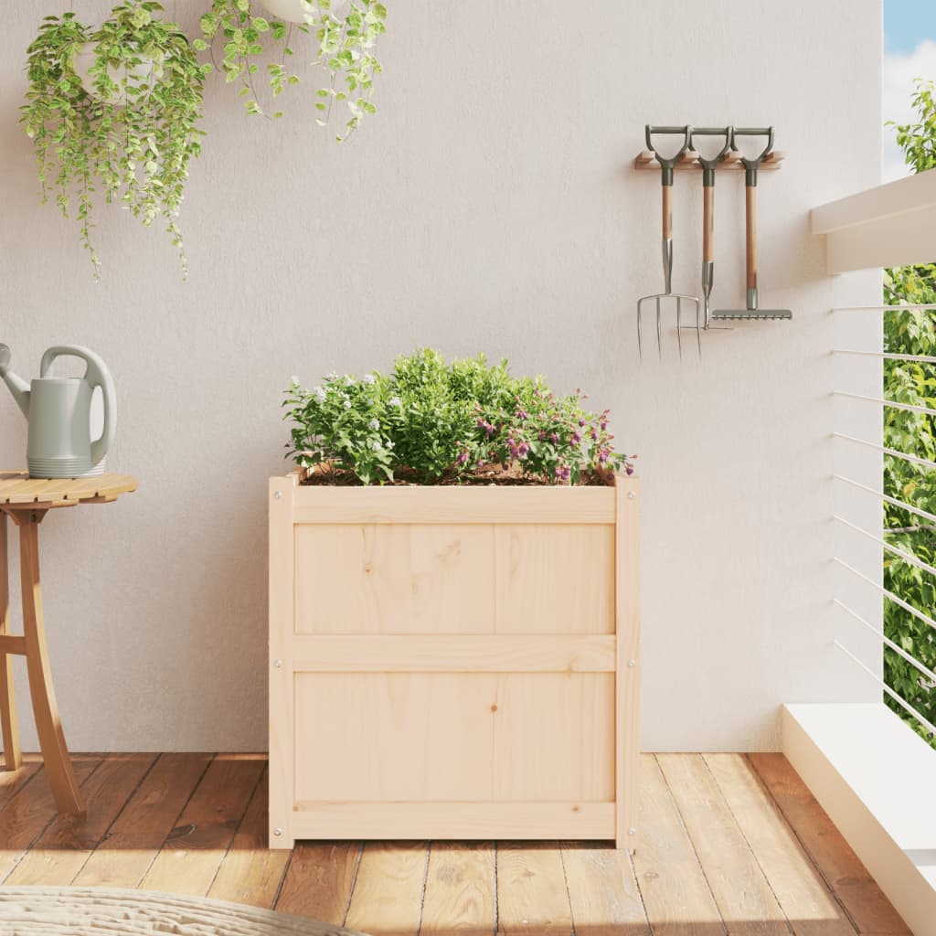 Vidaxx plantekasse 60x60x60 cm massivt fyrretræ