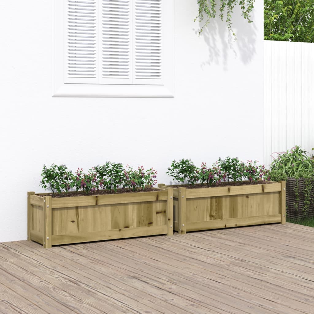 Vidaxl plantekasser 2 cm imprægneret træ