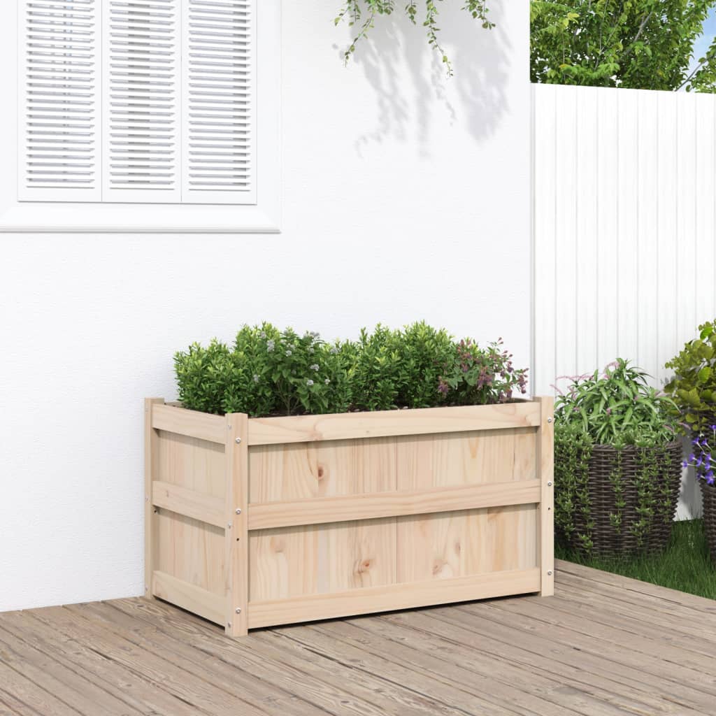 Vidaxx plantekasse 90x50x50 cm massivt fyrretræ