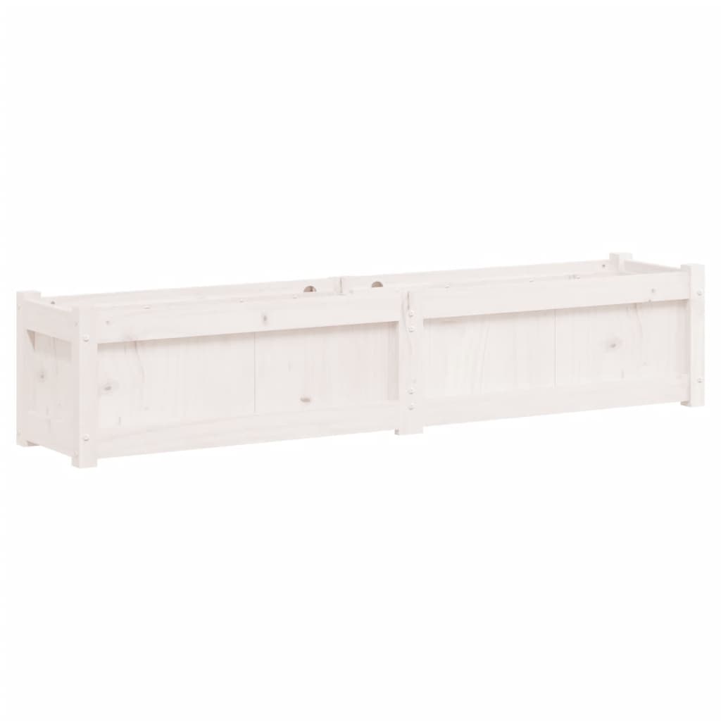 Vidaxx plantekasse 150x31x31 cm massiv fyrretræ hvid