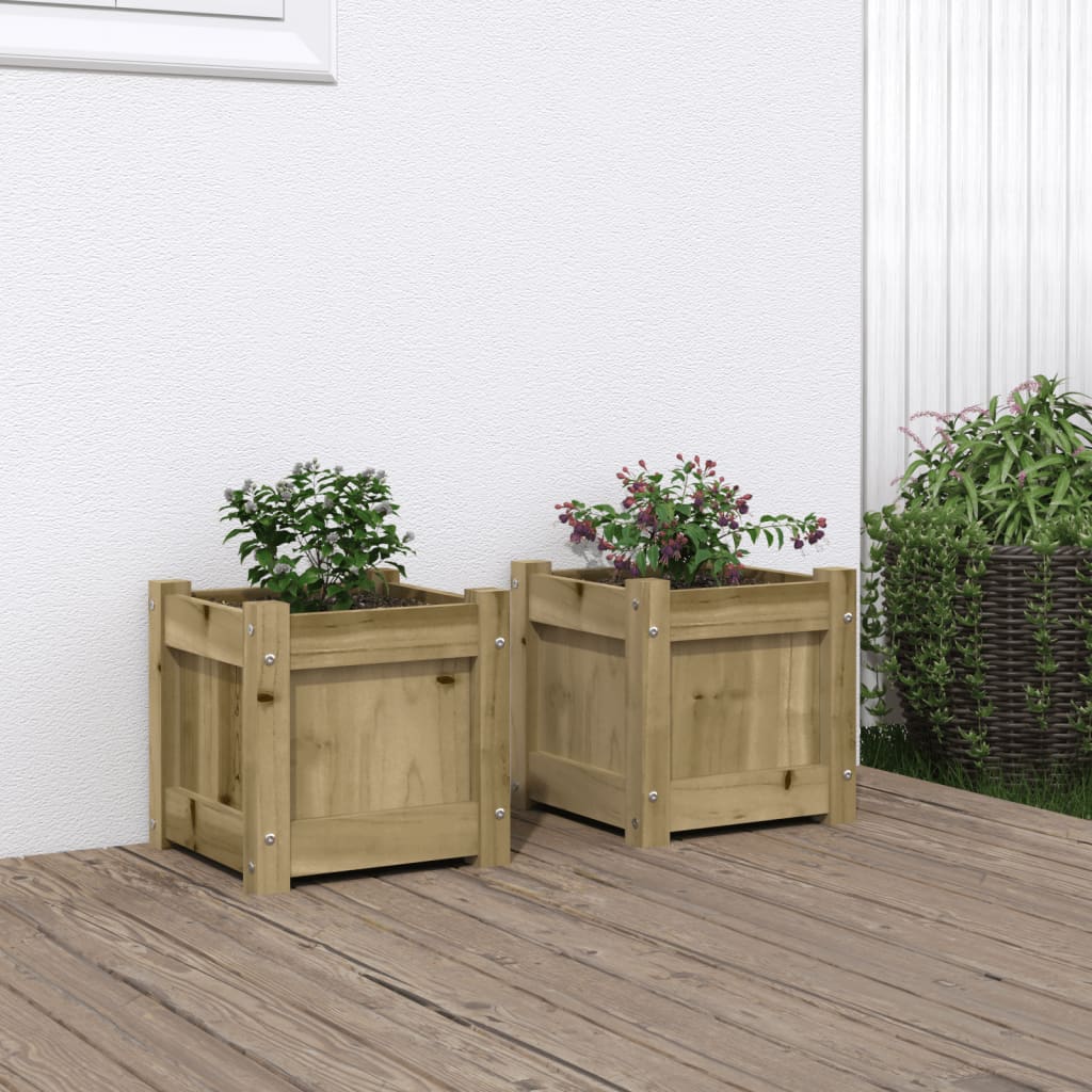 Vidaxl plantekasser 2 cm imprægneret træ