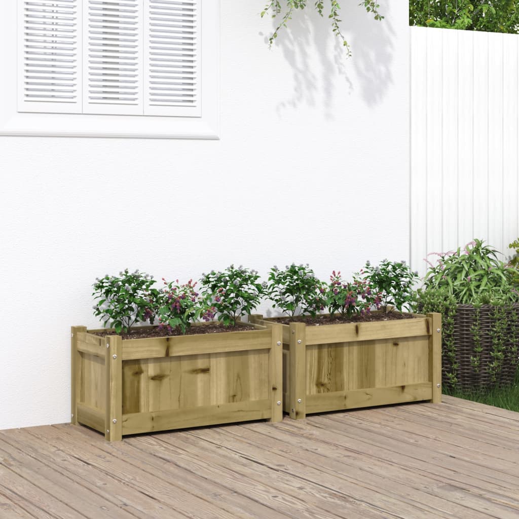 Vidaxl plantekasser 2 cm imprægneret træ