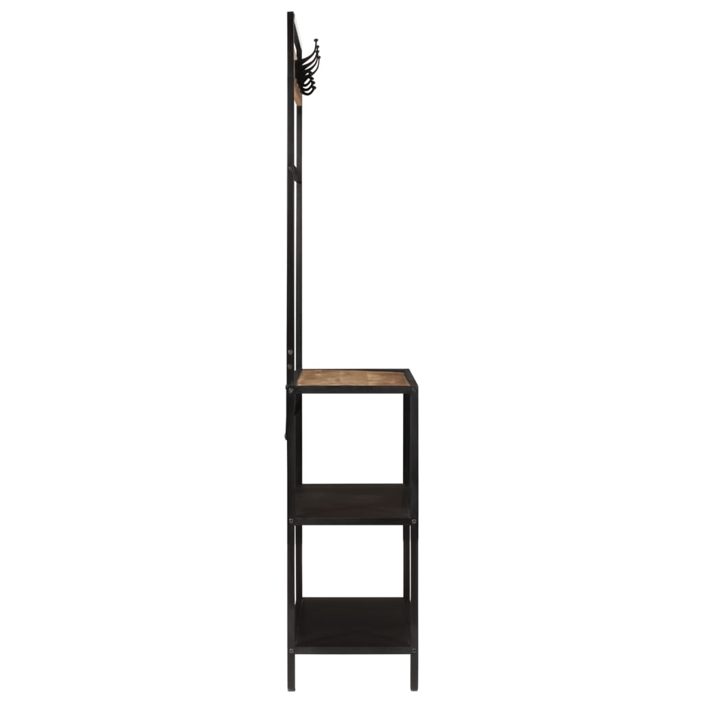 VidaXL knagerække 90x35x180 cm massivt mangotræ og jern