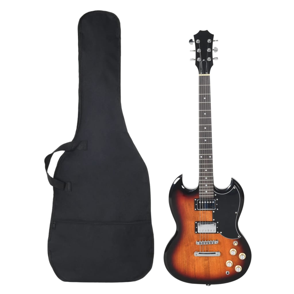 Vidaxl guitar for begyndere elektrisk med taske 4 4 39 sort