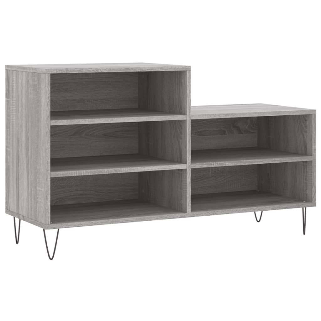 VidaXL skoskab 102x36x60 cm konstrueret træ sonoma grå
