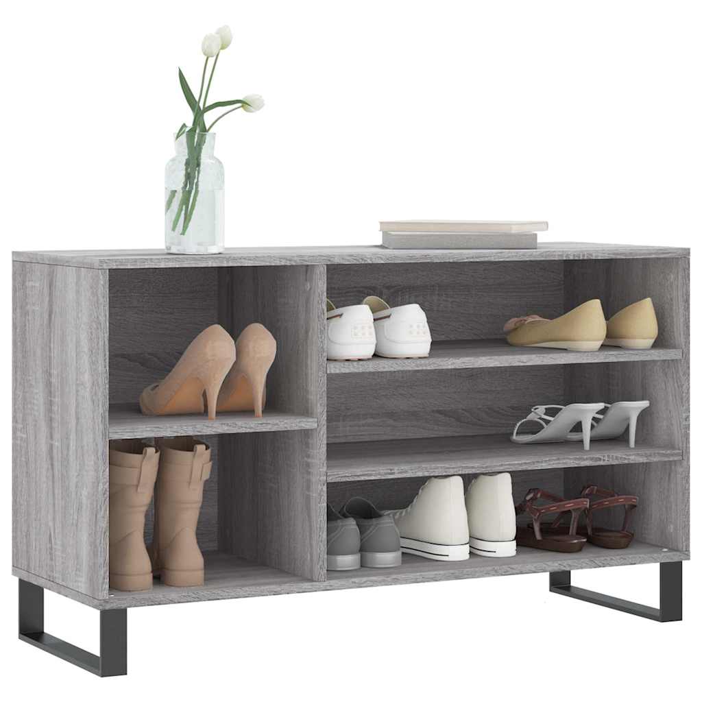 VidaXL skoskab 102x36x60 cm konstrueret træ sonoma grå