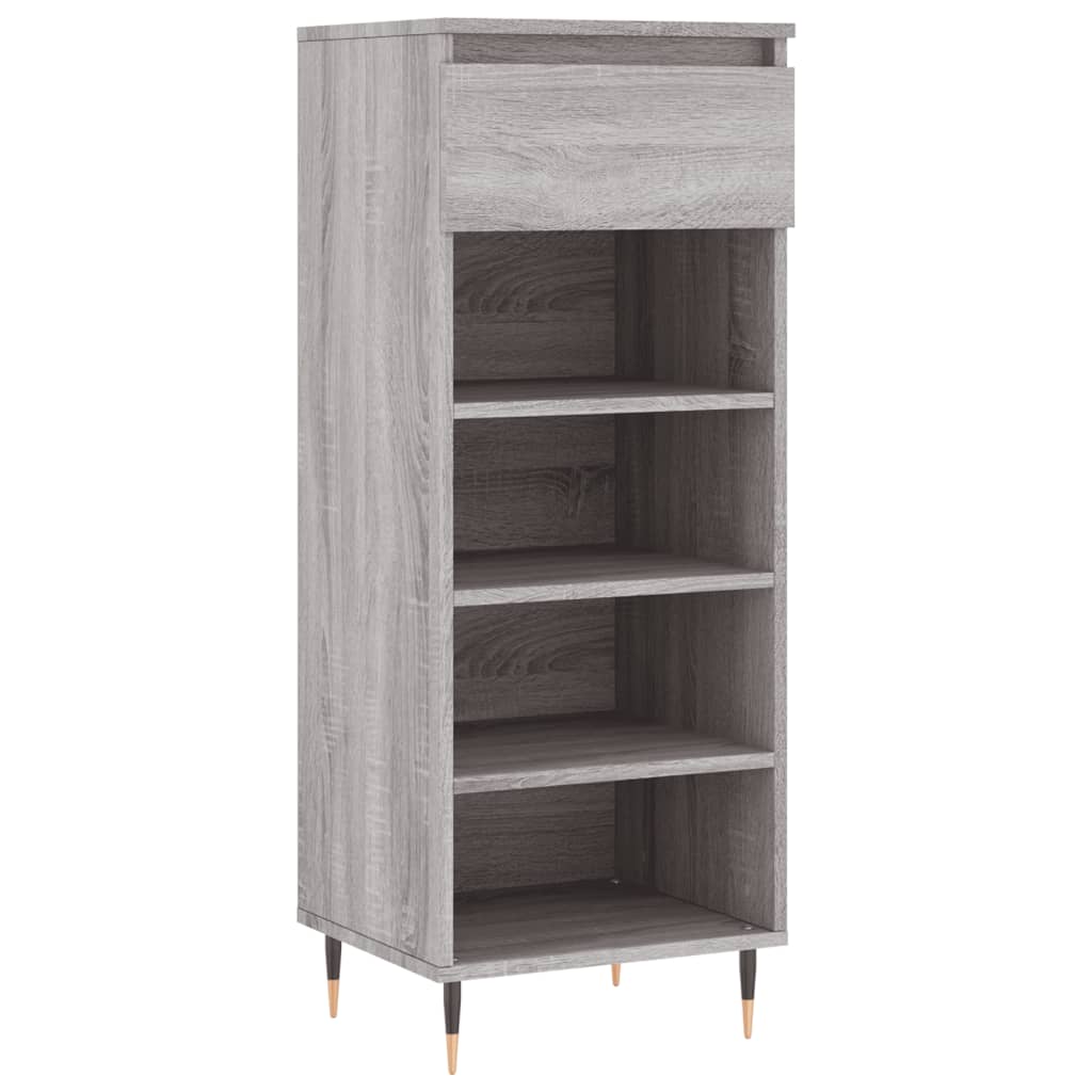 VidaXL skoskab 40x36x105 cm konstrueret træ grå sonoma