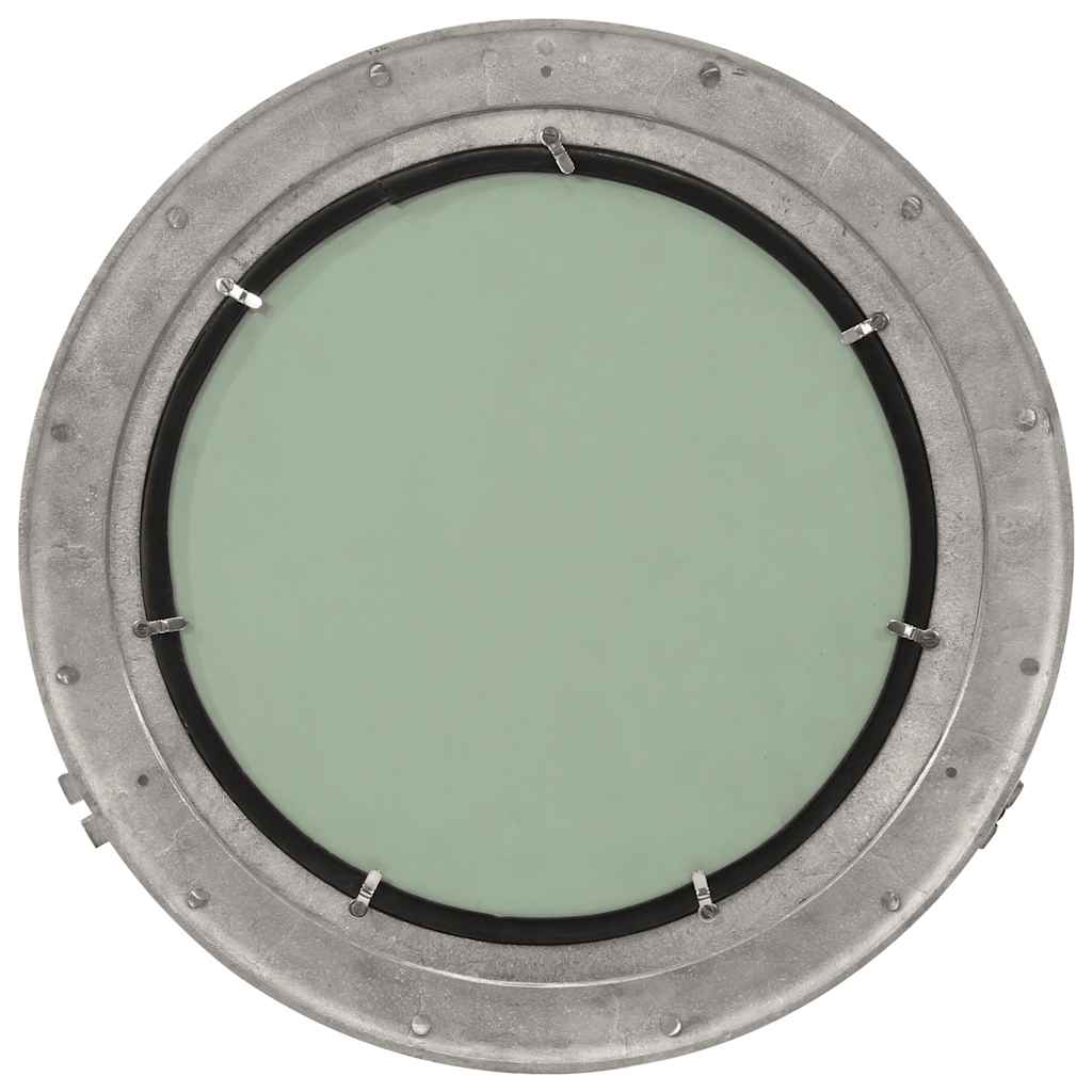 Vidaxl wandspiegel patrijspoort ø50 cm aluminium en glas