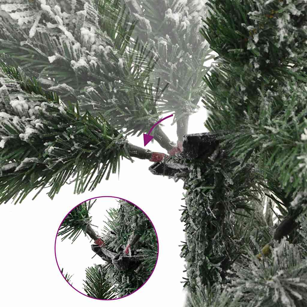 Vidaxx kunstigt juletræ med hængsler og sne 150 cm