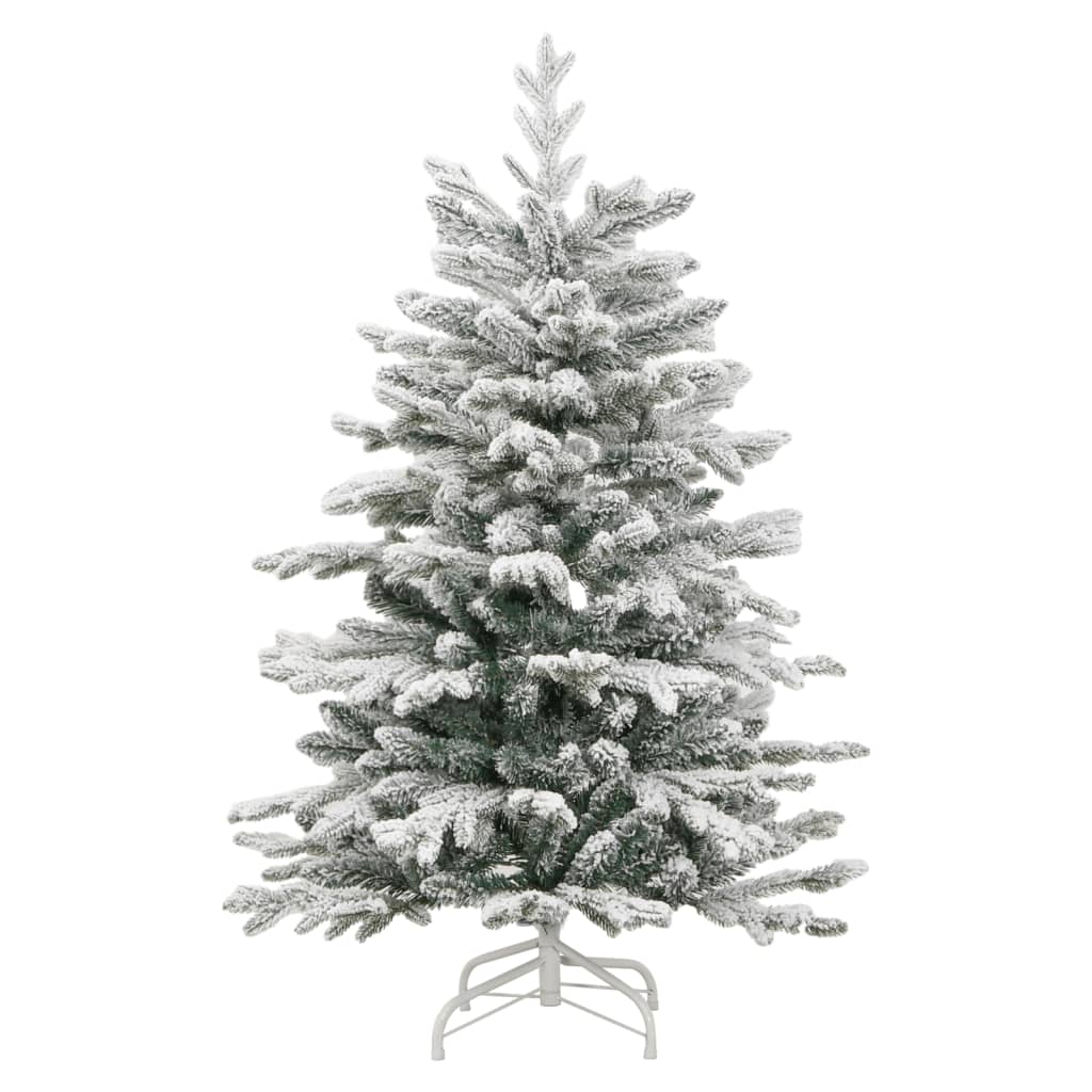 Vidaxl kunstkerstboom met scharnieren en sneeuw 150 cm