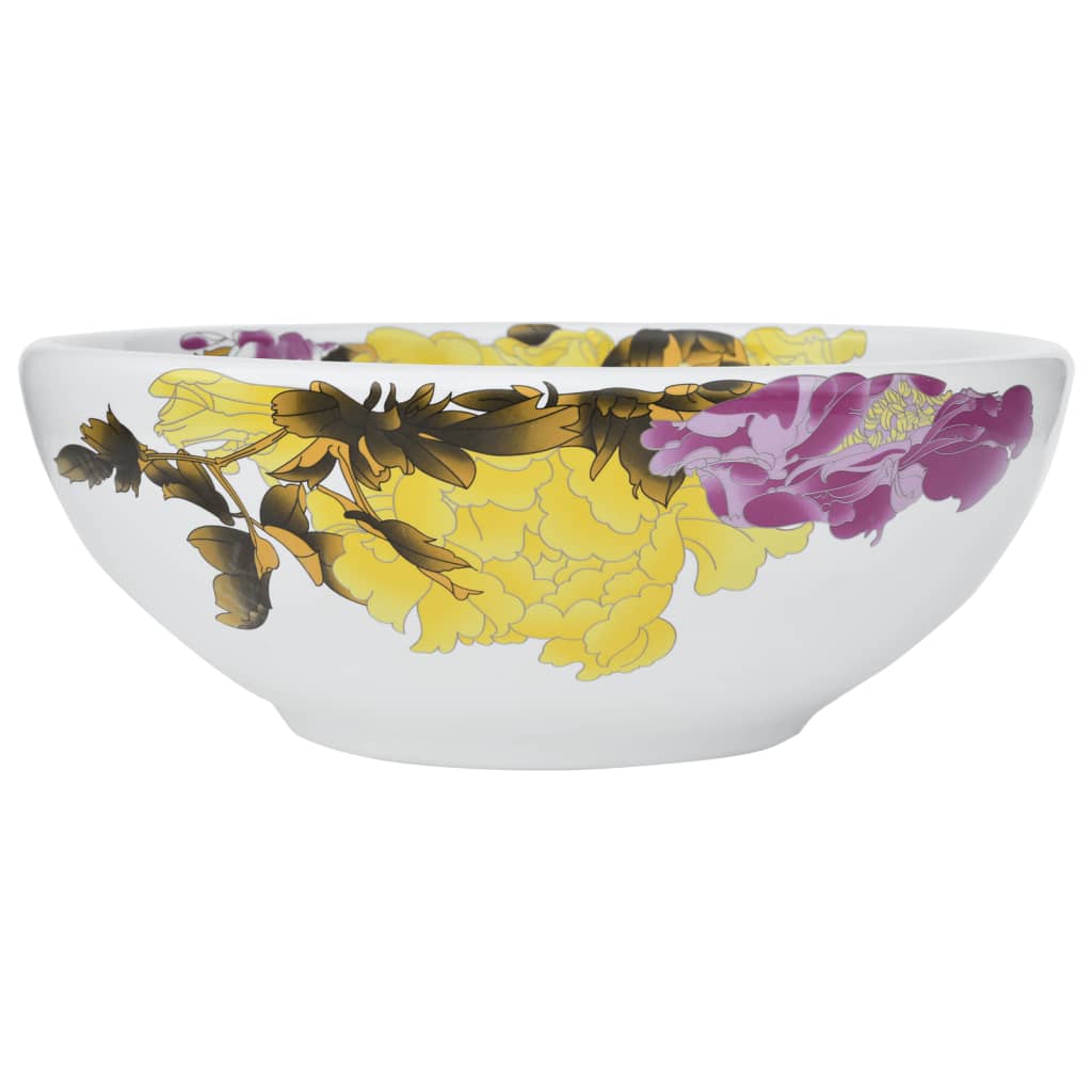 Vidaxx overflademonteret vask rund φ41x14 cm keramik flerfarvet