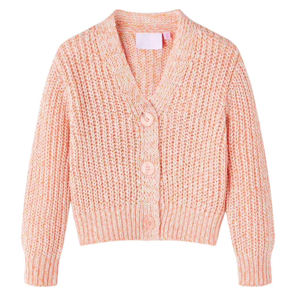 VidaXL Børnecardigan strikket 92 blandet pink
