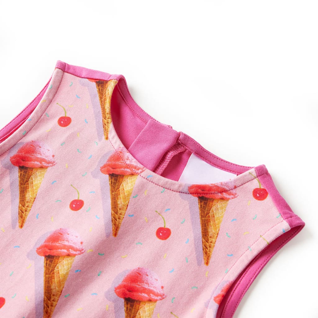 VidaXL børnekjole 128 lys pink