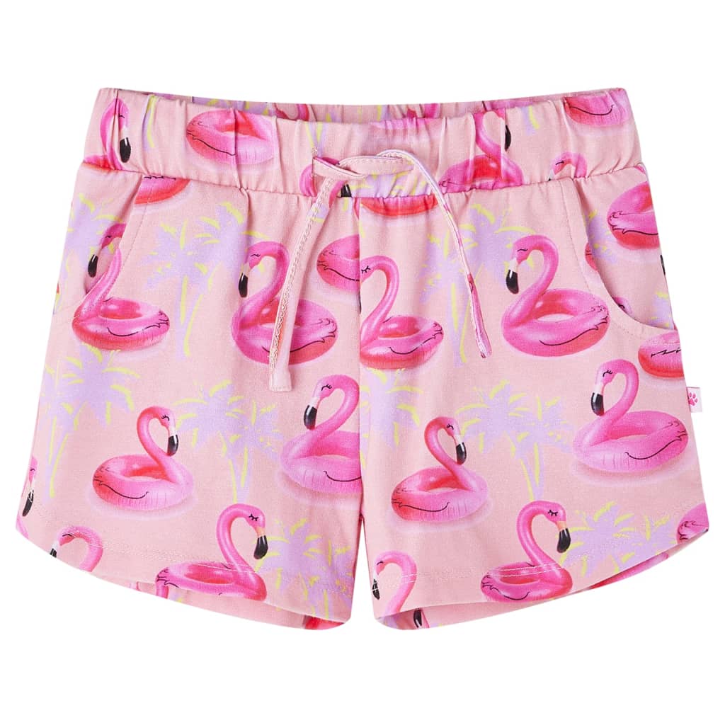 VidaXL børneshorts med snøre 128 lys pink