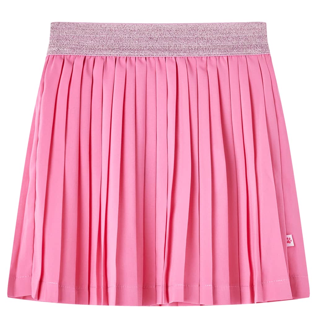 VidaXL plisseret nederdel til børn 104 pink