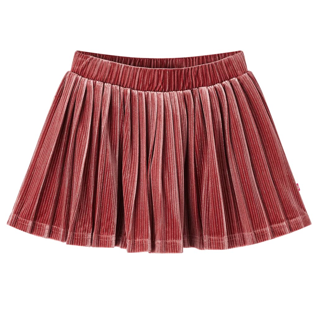 VidaXL Børneskørt plisseret 92 medium pink