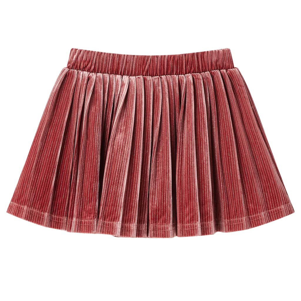 VidaXL Børneskørt plisseret 92 medium pink