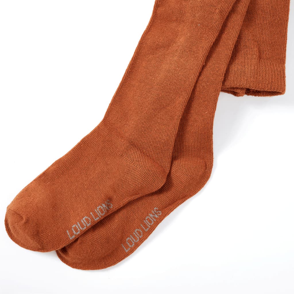 VidaXL børnetights 116 cognac farvet
