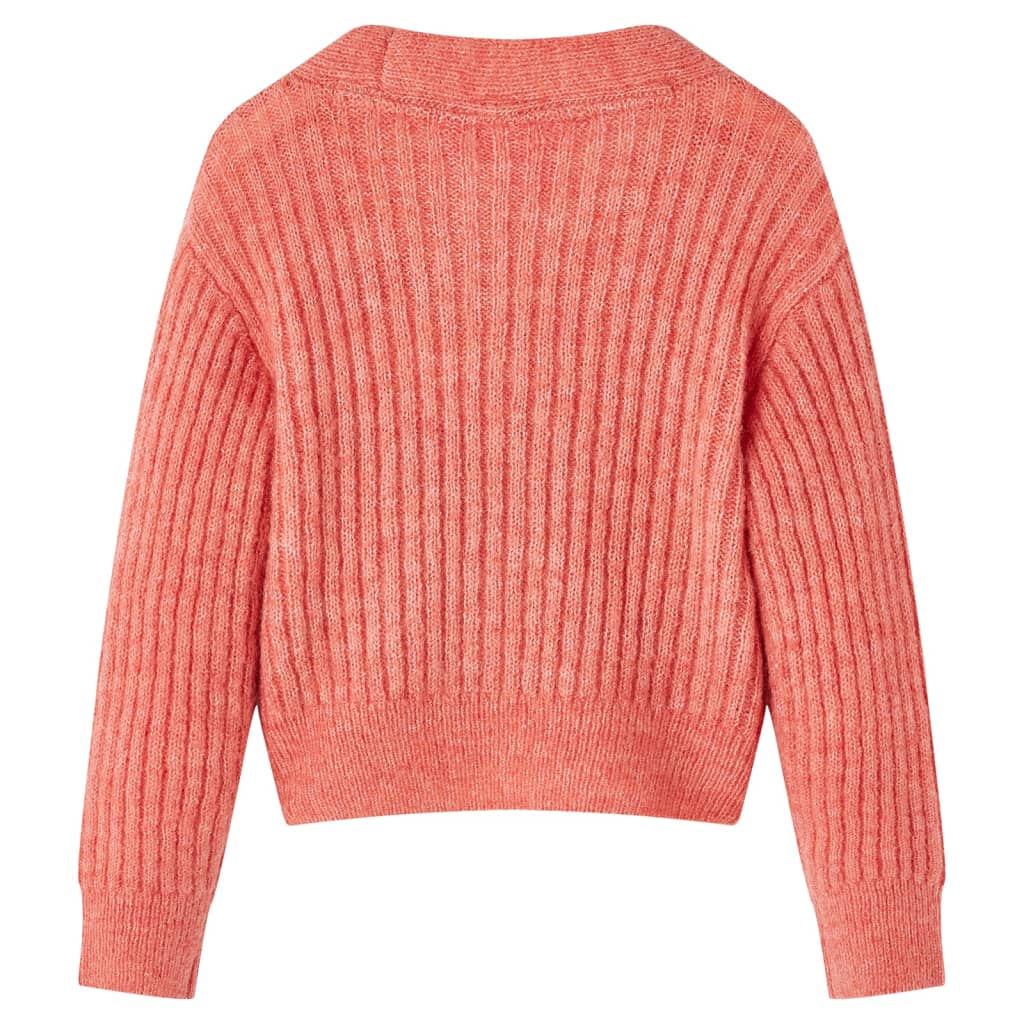 VidaXL børnecardigan strikket 104 medium pink