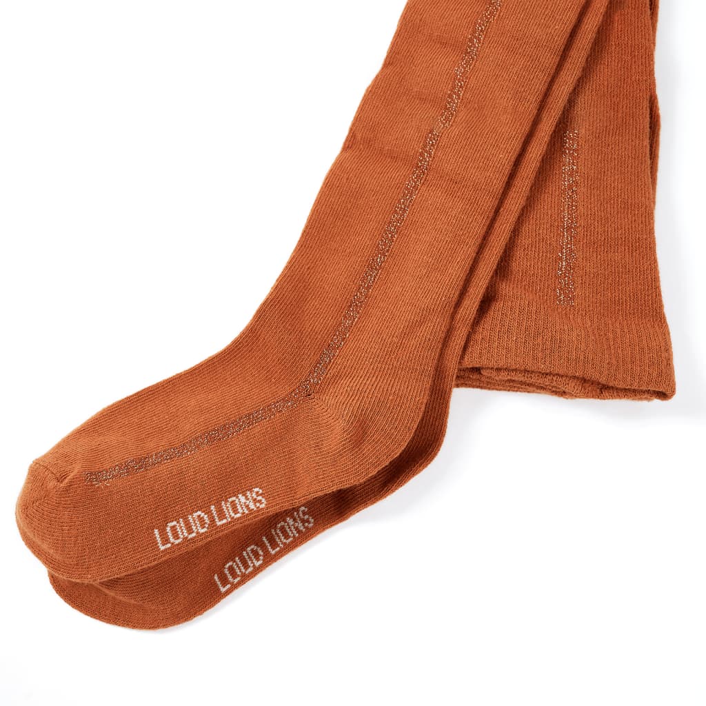 VidaXL børnetights 116 cognac farvet