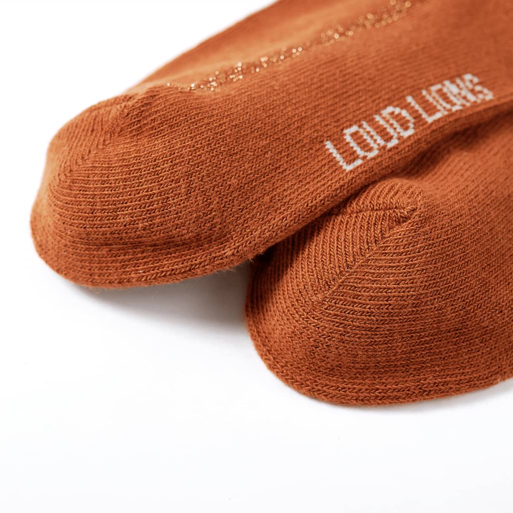 VidaXL børnetights 140 cognac farvet