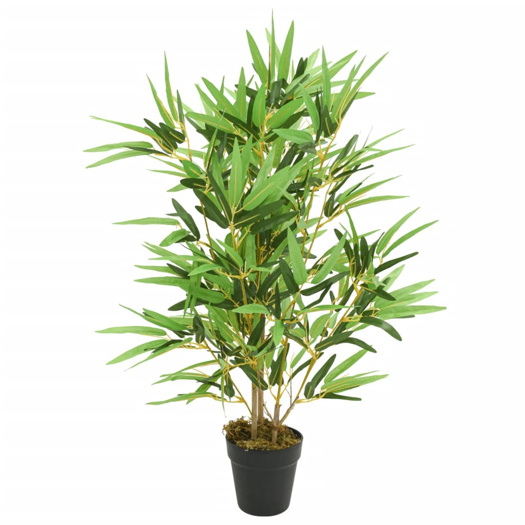 VidaXL kunstig plante bambus 368 blade 80 cm grønne