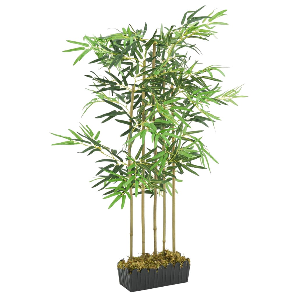 VidaXL kunstig plante bambus 730 blade 120 cm grøn