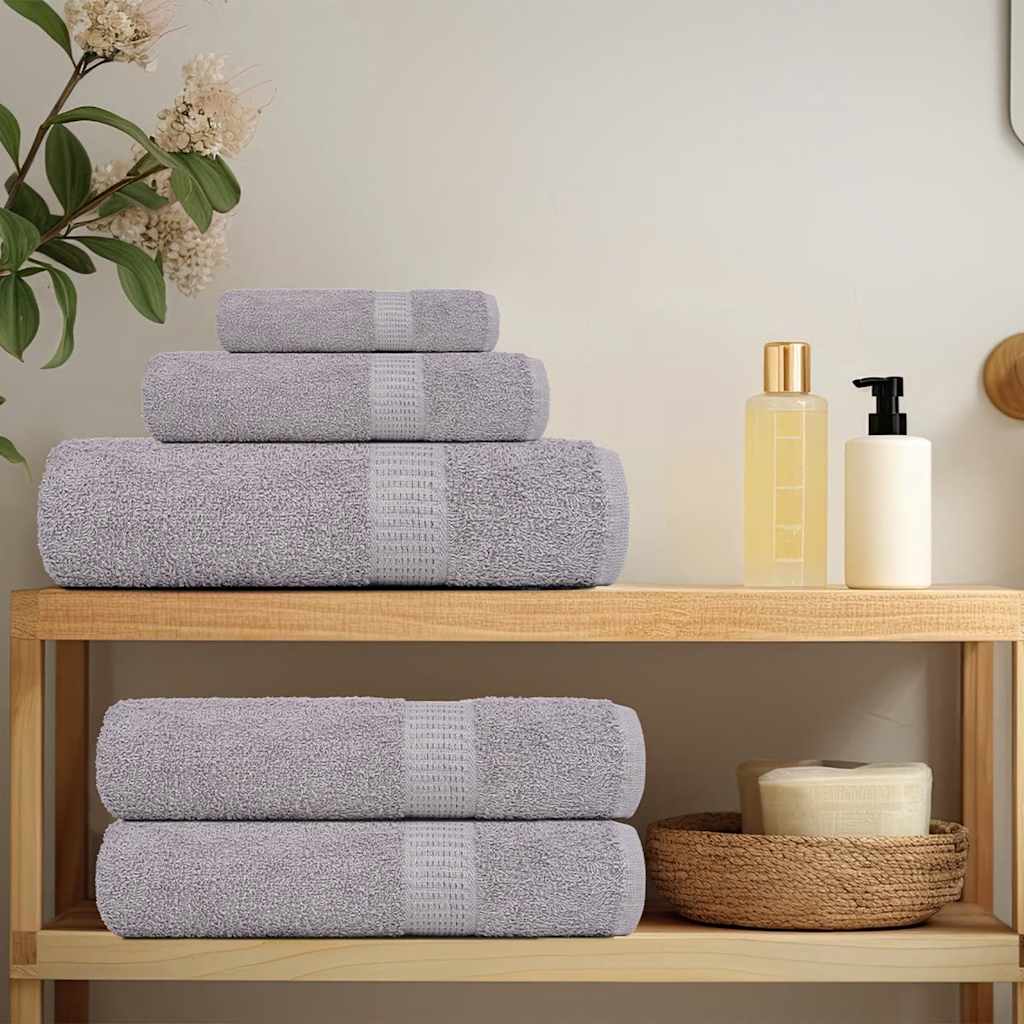 Vidaxx håndklæder frø 10 stk 100x200 cm 360 g m² grå